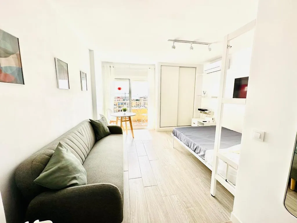 Apartment Modern White Studio Benalmadena Spain